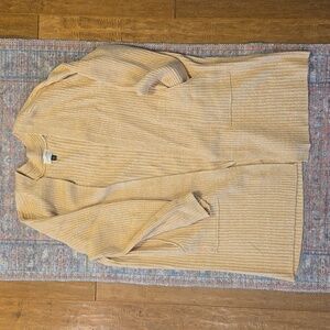 Open Front Mid Length Cardigan